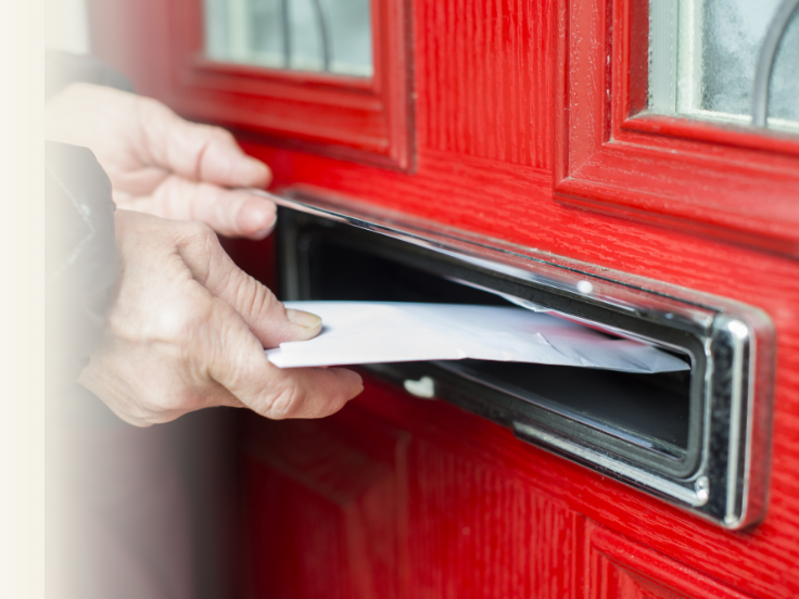 ポスティングの風景