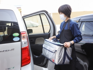 配達の補助写真